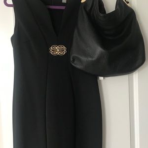 Michael Kors Black Pebbled Leather Shoulder Bag